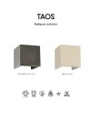 TAOS * APLIQUE EXTERIOR LED 12W 3000K GRIS